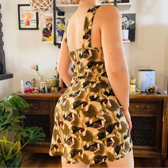 Adorable Vintage 90s floral tank skater mini dress - Picture 3 of 5